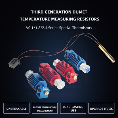 Für Voron0.1/1.8/2.4 Dumet NTC100K Thermistor-Temperatursensor