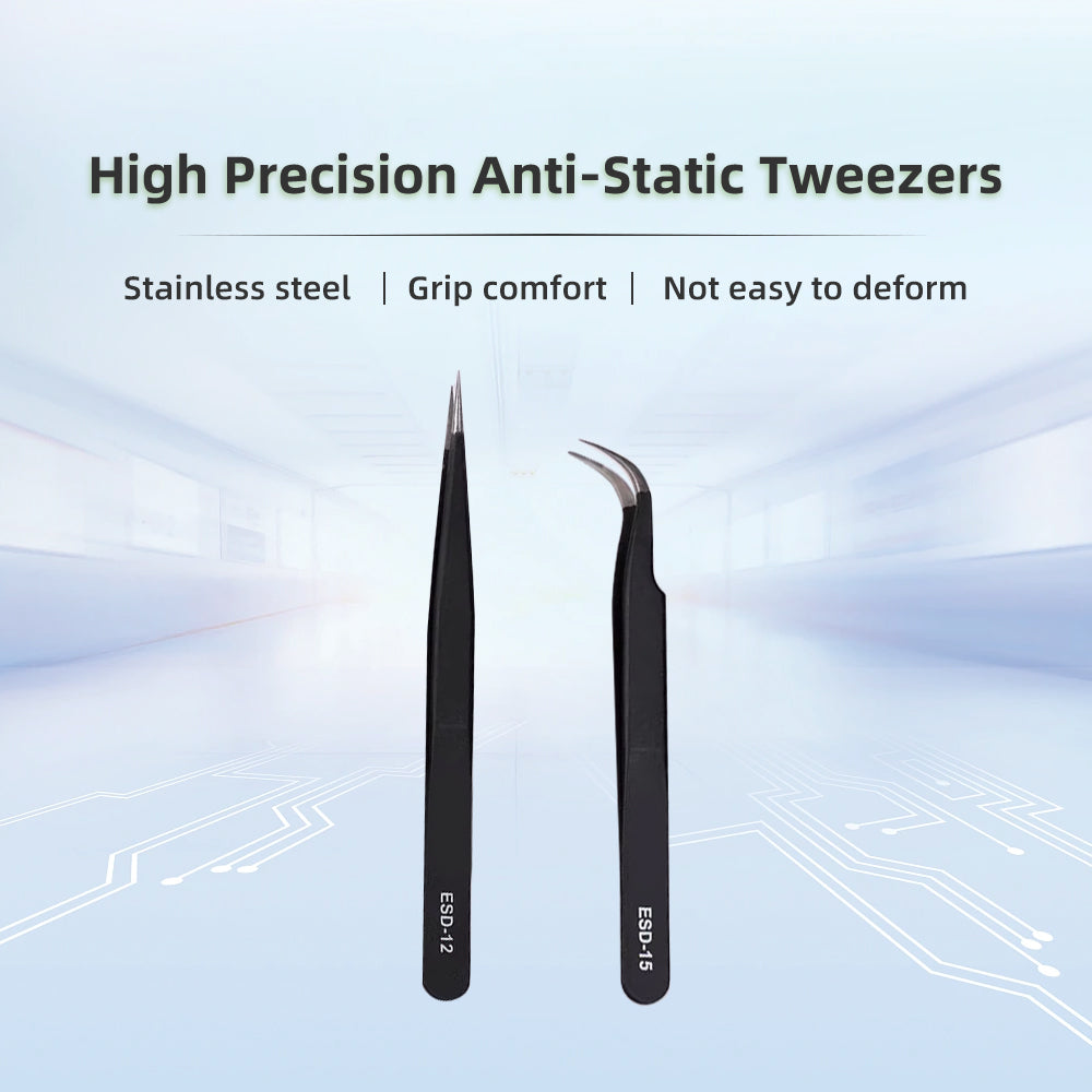 Curved and Straight Port Tweezer