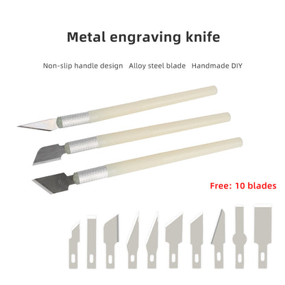Engraving Knife with 10pcs Blades