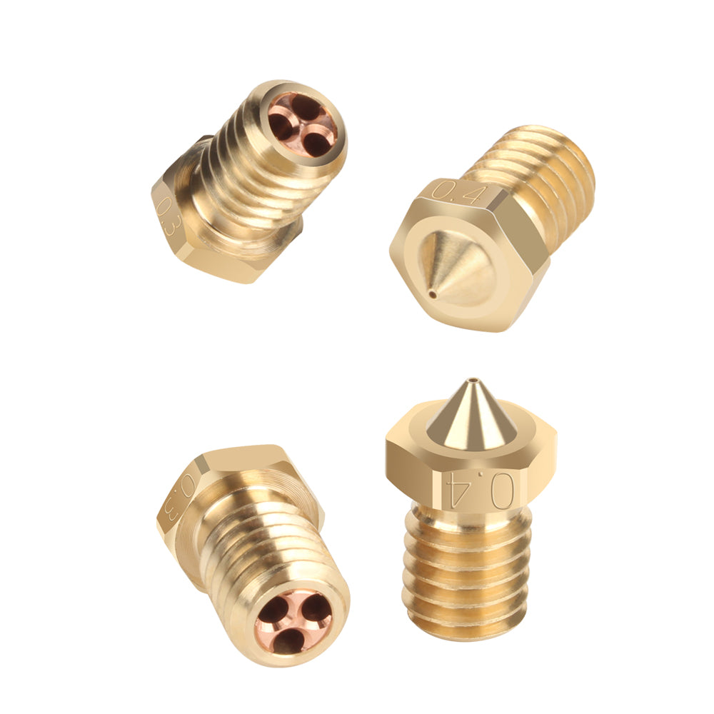 Boquilla CHT E3D V6 Boquillas de cobre de latón Cabezal de impresión de tres ojos