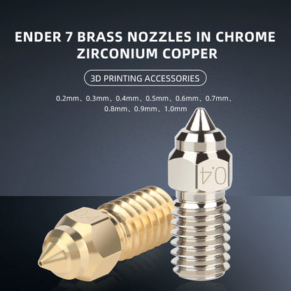 Para boquilla de alta velocidad Ender 7 0.2/0.3/0.4/0.5/0.6/0.8/1.0mm