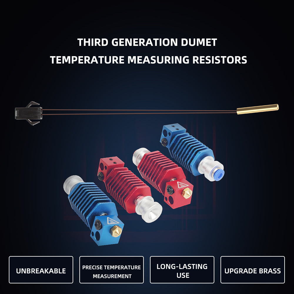 Sensor de temperatura del termistor Dumet 100k