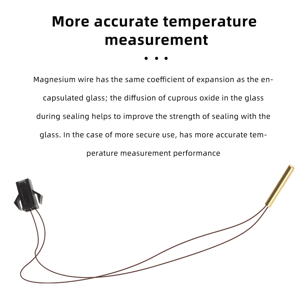 Dumet 100k Thermistor Temperature Sensor