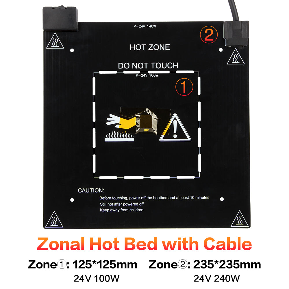 Lerdge Zonale Hot Bed PEI-lakenset - Officiële Lerdge-winkel