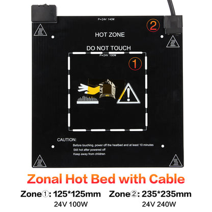 Kit de draps Lerdge Zonal Hot Bed PEI - Boutique officielle Lerdge