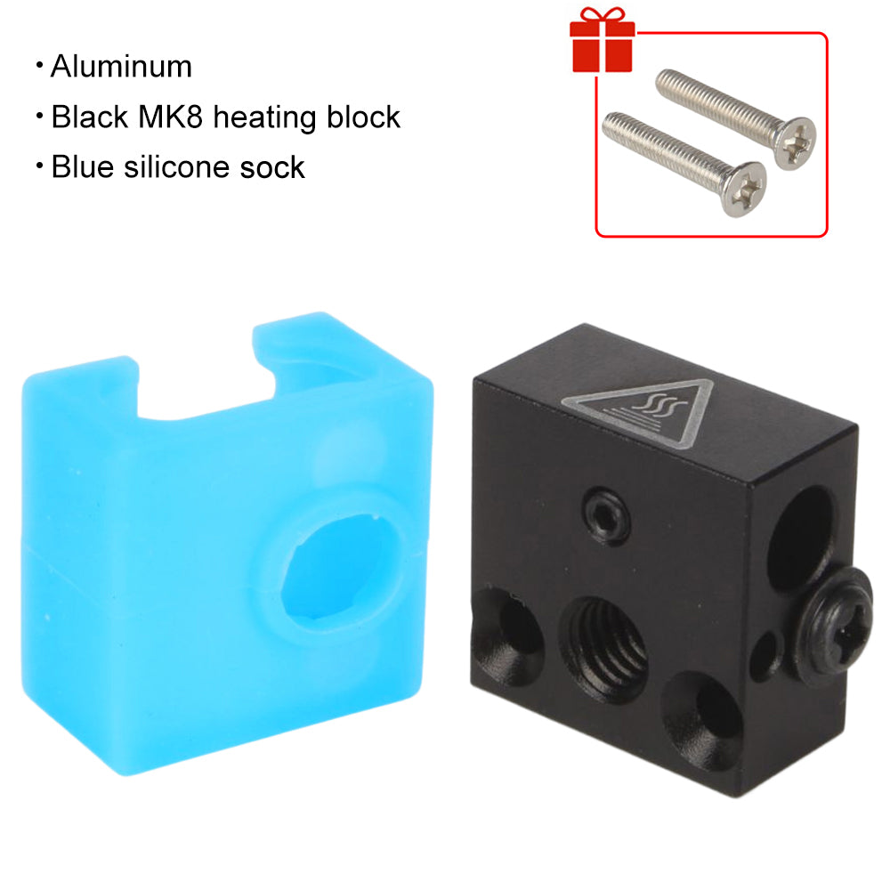 MK8 Heating Block with Silicone Sock - Lerdge Official Store