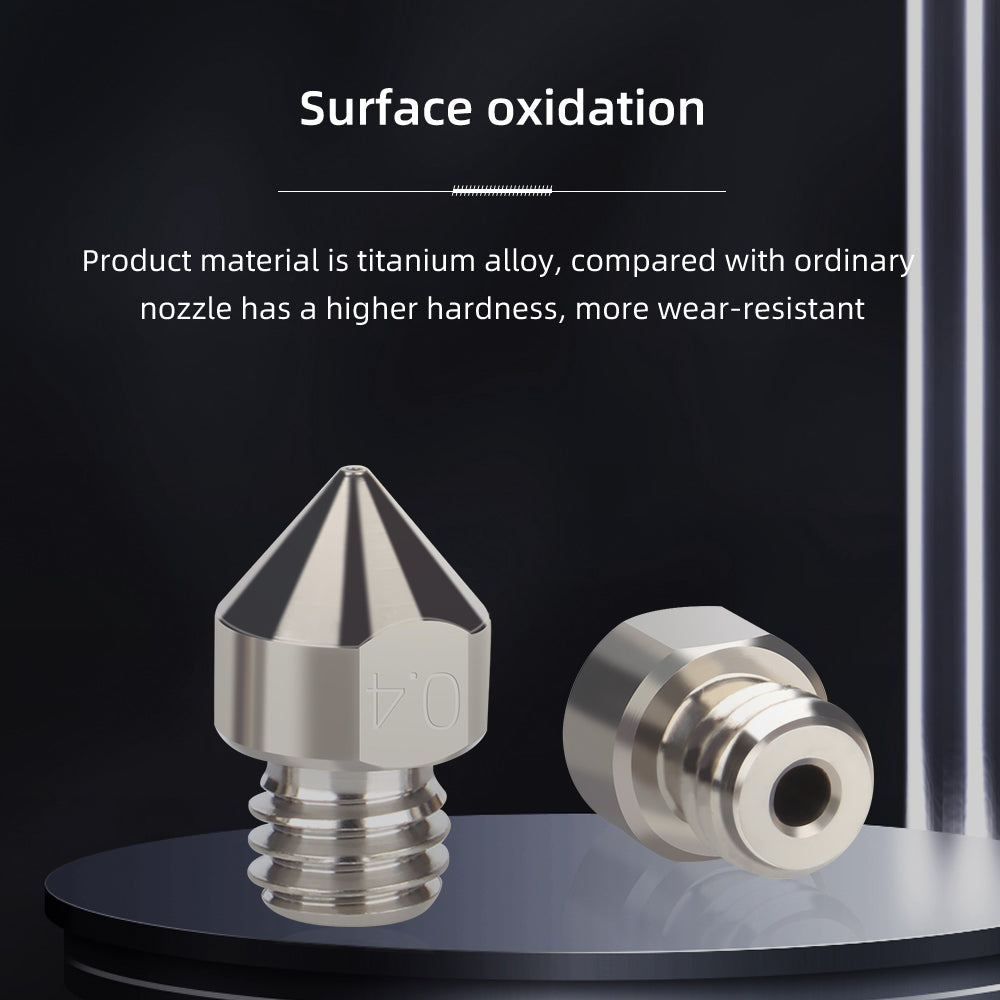 MK8 Titanium alloy Nozzle 0.2/0.3/0.4/0.5mm