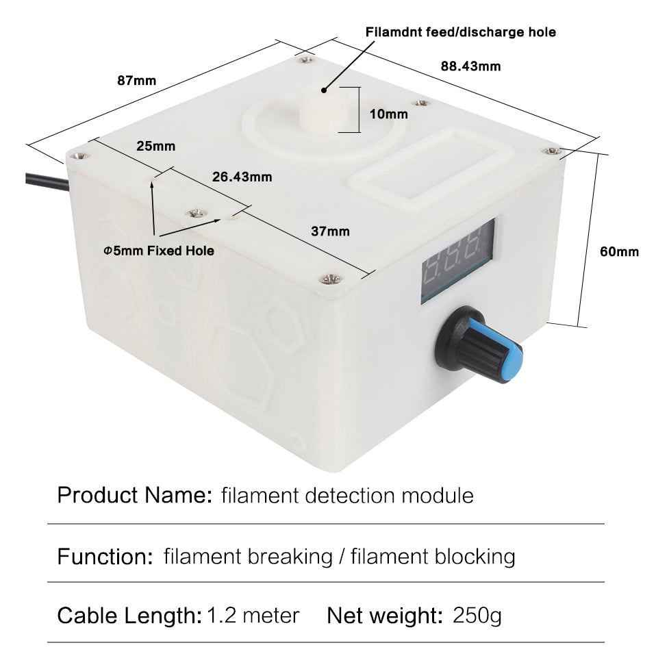 Filament Blocking Breaking Two in one Detection Module | Lerdge Official