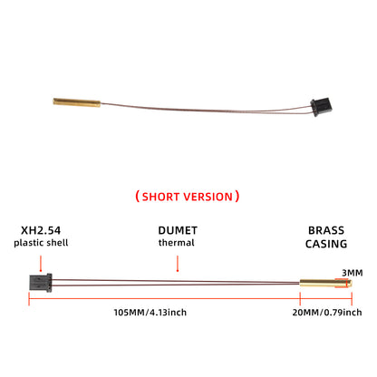 Para Sensor de temperatura termistor Voron0.1/1.8/2.4 Dumet NTC100K