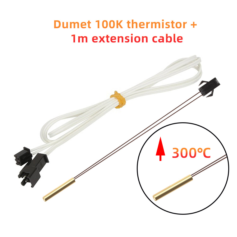Capteur de température à thermistance Dumet 100k