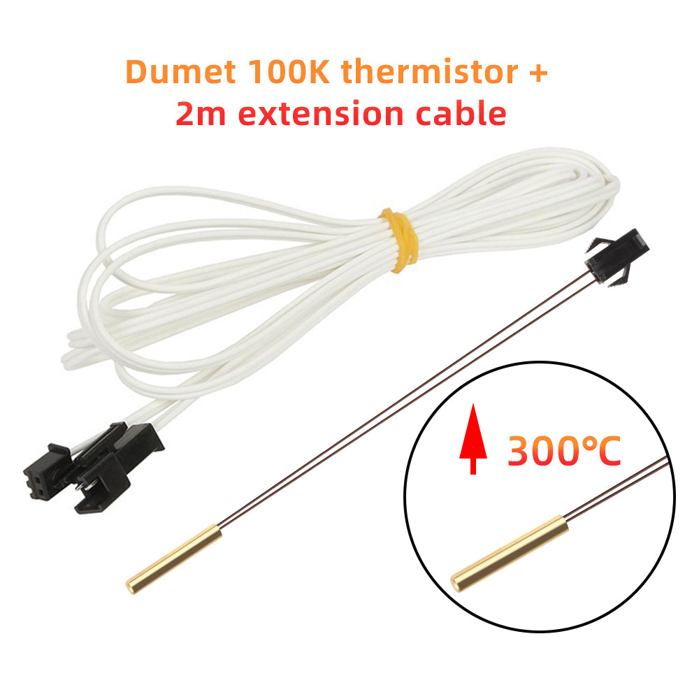 Dumet 100k Thermistor Temperature Sensor