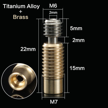 Rotura de calor de aleación de titanio + latón